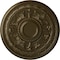 Ekena Millwork Tellson Ceiling Medallion (Fits Canopies up to 6 3/4"), Hand-Painted Brass, 30 5/8"OD x 2 1/2"P CM30TEBRS - alternate 1